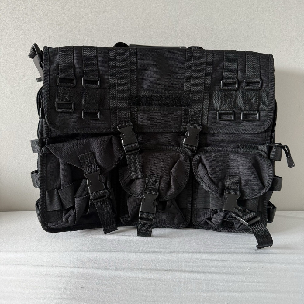 Code Alpha Tactical Gear Laptop Messenger Bag Fox Briefcase Black Military